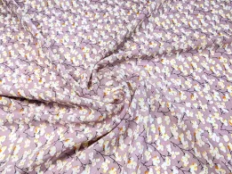 Шифон креповий ягоди, світло-бузковий - інтернет-магазин tkani-atlas.com.ua