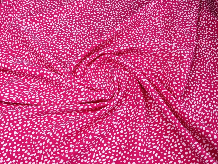 Софт принт дрібний розсип, малиновий - фото 1 - інтернет-магазин tkani-atlas.com.ua