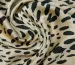 Шелк Армани леопард, черный на бежевом - фото 2 - интернет-магазин tkani-atlas.com.ua