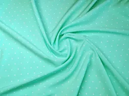Софт принт горох 3 мм, ментоловий - інтернет-магазин tkani-atlas.com.ua