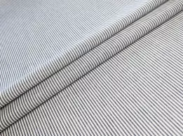 Коттон рубашка полоска 2 мм, серый - интернет-магазин tkani-atlas.com.ua