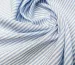 Коттон рубашка полоска 2 мм, небесно-голубой - фото 2 - интернет-магазин tkani-atlas.com.ua