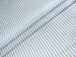 Коттон рубашка полоска 4 мм, небесно-голубой - интернет-магазин tkani-atlas.com.ua