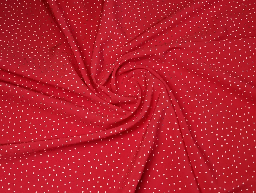 Софт принт горох 1.5 мм, червоний - фото 1 - інтернет-магазин tkani-atlas.com.ua