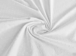 Котон крапка, білий - інтернет-магазин tkani-atlas.com.ua
