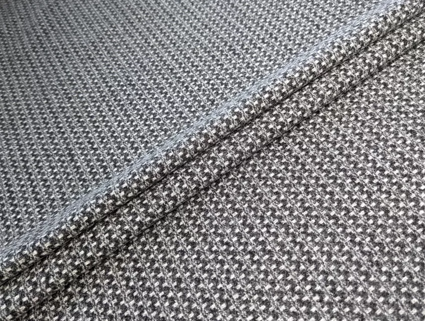 Камилла трикотаж геометрическое плетение, серый - фото 1 - интернет-магазин tkani-atlas.com.ua