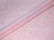 Коттон горошек россыпь, розовый на белом - интернет-магазин tkani-atlas.com.ua