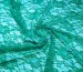 Гипюр стрейчевый цветочная сказка, бирюзово-зелёный - фото 1 - интернет-магазин tkani-atlas.com.ua