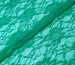 Гипюр стрейчевый цветочная нежность, бирюзово-зелёный - фото 2 - интернет-магазин tkani-atlas.com.ua