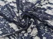 Гіпюр стрейчевий квіткова мрія, темно-синій - інтернет-магазин tkani-atlas.com.ua