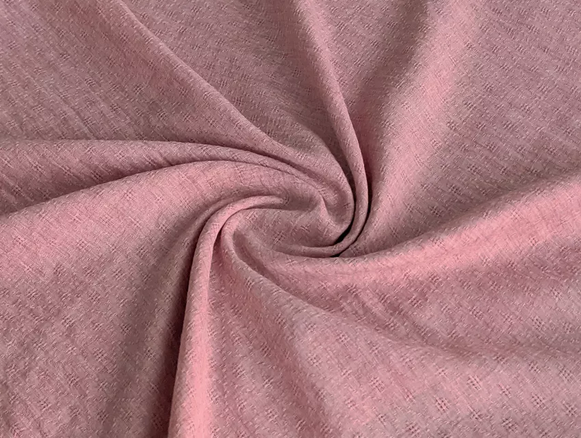 Котон жаккард геометричний, чайна троянда - фото 1 - інтернет-магазин tkani-atlas.com.ua