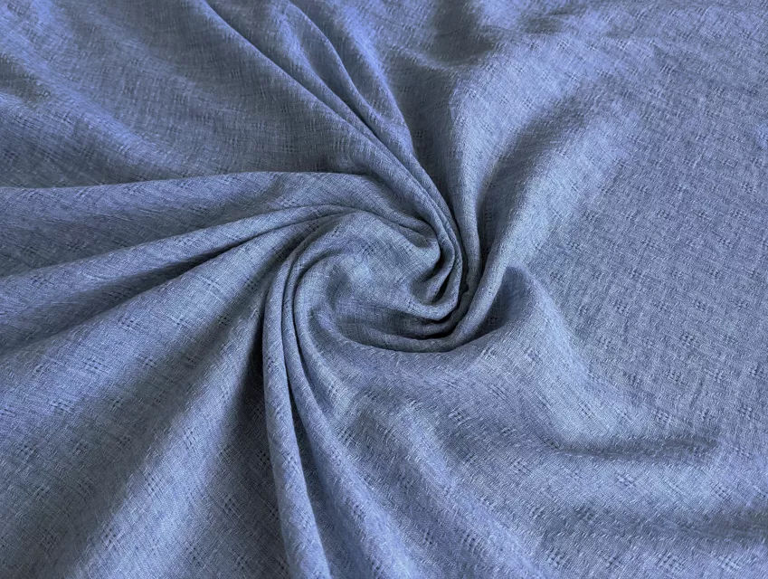 Котон жаккард геометричний, блакитний - фото 1 - інтернет-магазин tkani-atlas.com.ua