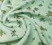 Шифон атласний маленька квіточка, ментоловий - фото 2 - інтернет-магазин tkani-atlas.com.ua