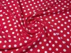 Штапель горохи 8 мм, червоний - інтернет-магазин tkani-atlas.com.ua