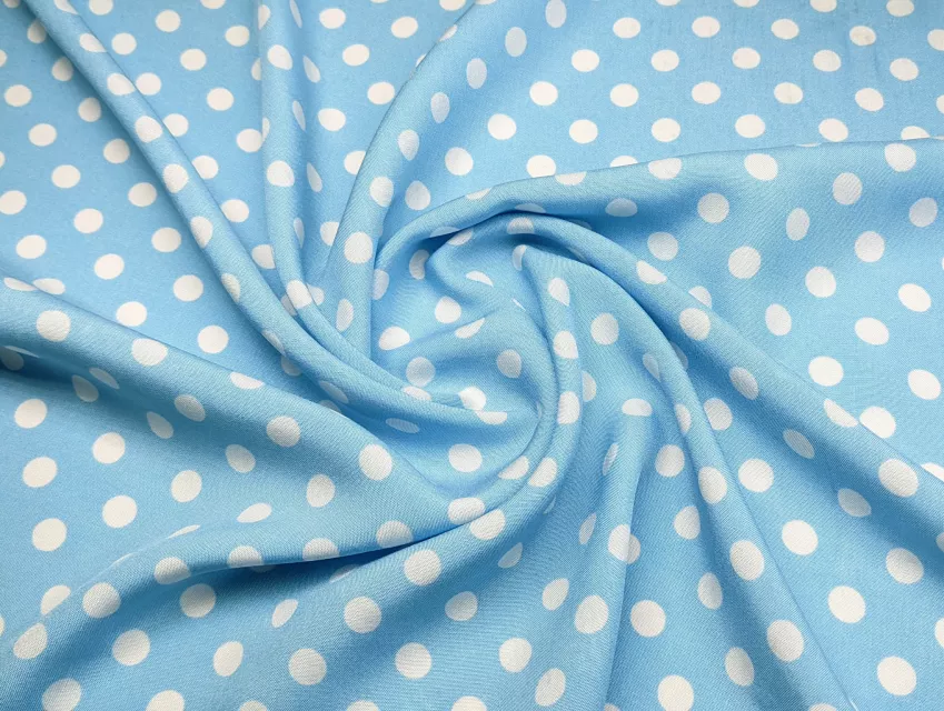 Штапель горохи 8 мм, небесно-блакитний - фото 1 - інтернет-магазин tkani-atlas.com.ua