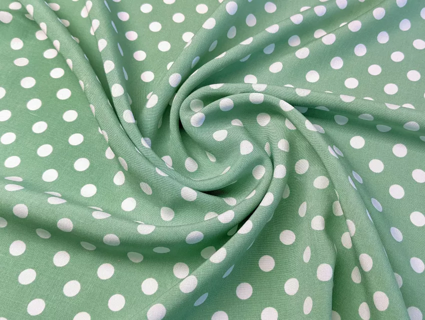 Штапель горохи 8 мм, олива - фото 1 - інтернет-магазин tkani-atlas.com.ua