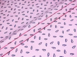 Коттон стрейчевый рубашечный кеды, розовый - интернет-магазин tkani-atlas.com.ua