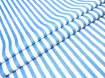Коттон стрейчевый рубашечный полоска 6 мм, голубой - интернет-магазин tkani-atlas.com.ua