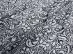 Парча квіткове плетіння, срібло - інтернет-магазин tkani-atlas.com.ua