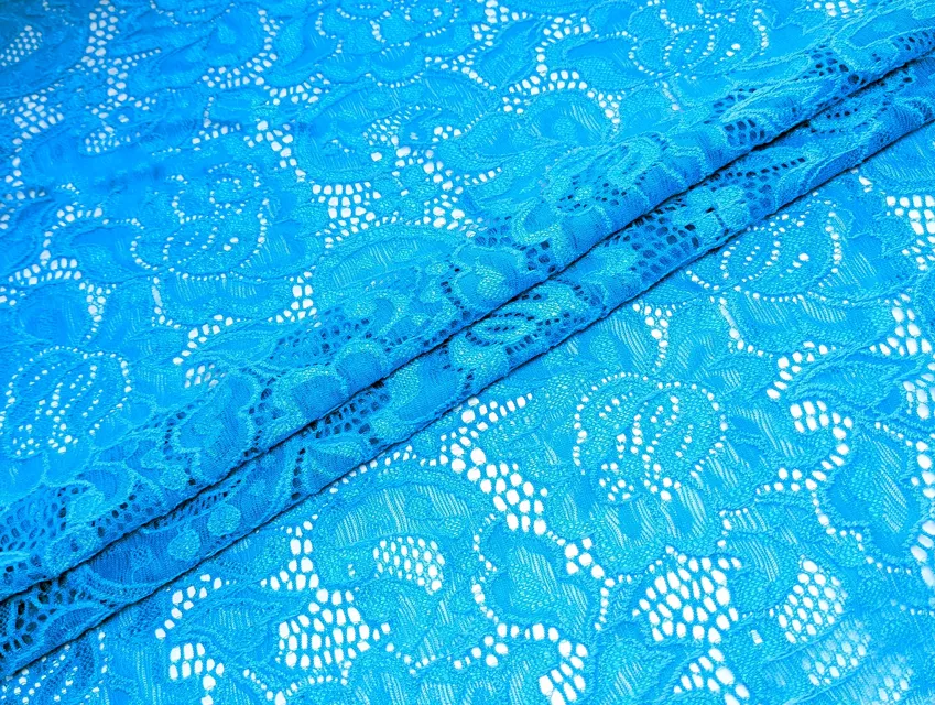 Гипюр стрейч Классика, бирюзовый - фото 1 - интернет-магазин tkani-atlas.com.ua