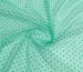 Сетка флок горошки 3 мм, мята - фото 1 - интернет-магазин tkani-atlas.com.ua
