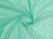 Сітка флок горошки 3 мм, м'ята - інтернет-магазин tkani-atlas.com.ua