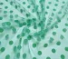 Сетка флок горошки 17 мм, мята - фото 1 - интернет-магазин tkani-atlas.com.ua
