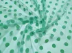 Сітка флок горошки 17 мм, м'ята - інтернет-магазин tkani-atlas.com.ua