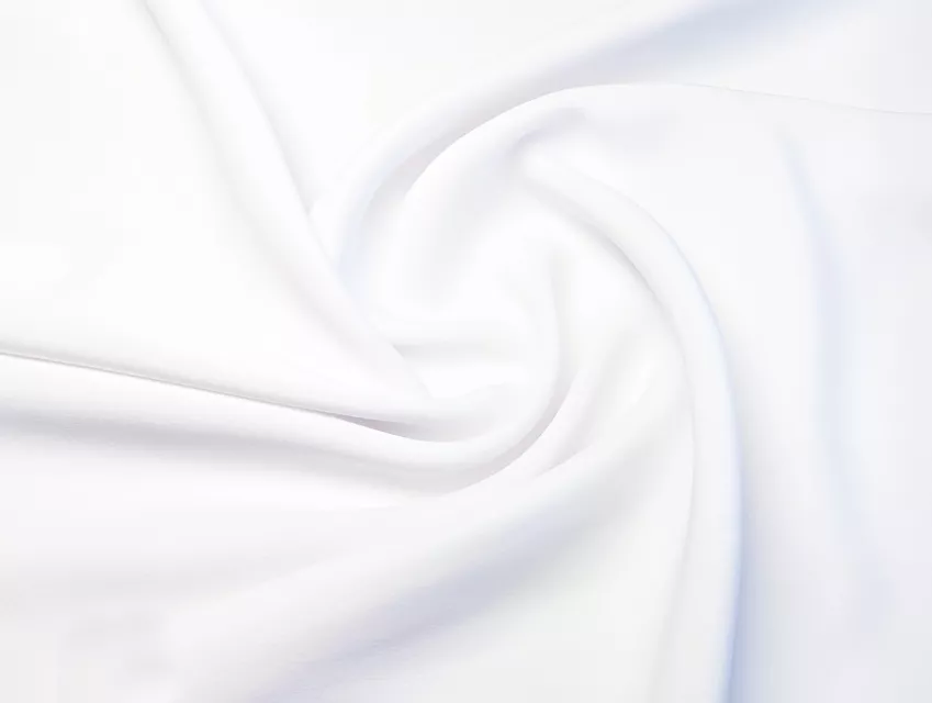 Дабл Париж однотонный, белый - фото 1 - интернет-магазин tkani-atlas.com.ua