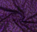 Гипюр стрейч волны, фиолетовый на черном - фото 1 - интернет-магазин tkani-atlas.com.ua