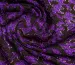 Гипюр стрейч волны, фиолетовый на черном - фото 2 - интернет-магазин tkani-atlas.com.ua