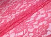Гіпюр фактурний квіткові візерунки, рожевий - інтернет-магазин tkani-atlas.com.ua