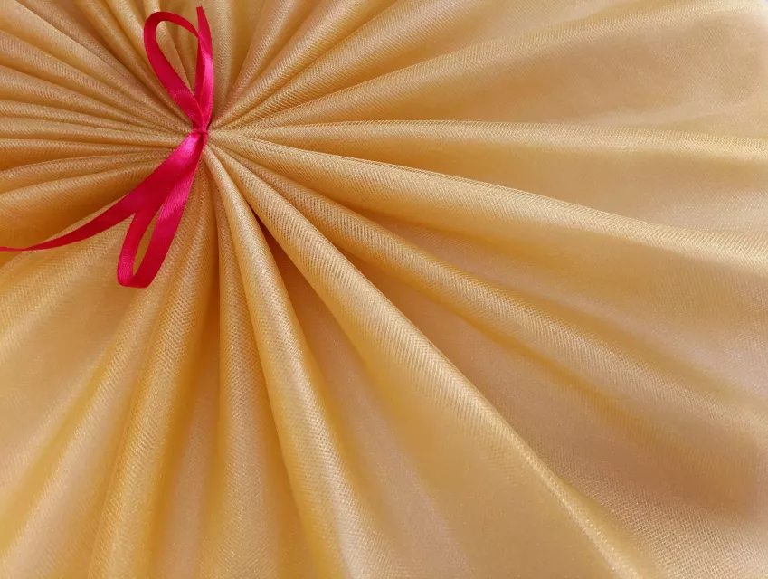 Фатин кристал, гірчиця - фото 1 - інтернет-магазин tkani-atlas.com.ua