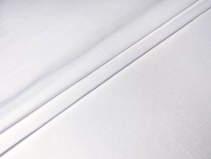 Бенгалін блузочний смужка вузька, білий - фото 1 - інтернет-магазин tkani-atlas.com.ua