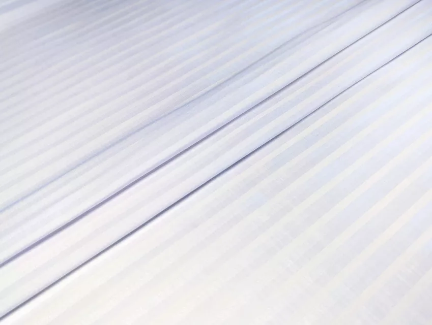 Бенгалин блузочный полоска 9 мм, белый - фото 1 - интернет-магазин tkani-atlas.com.ua