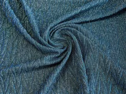 Диско хамелеон плісе, блакитна бірюза з синім - інтернет-магазин tkani-atlas.com.ua