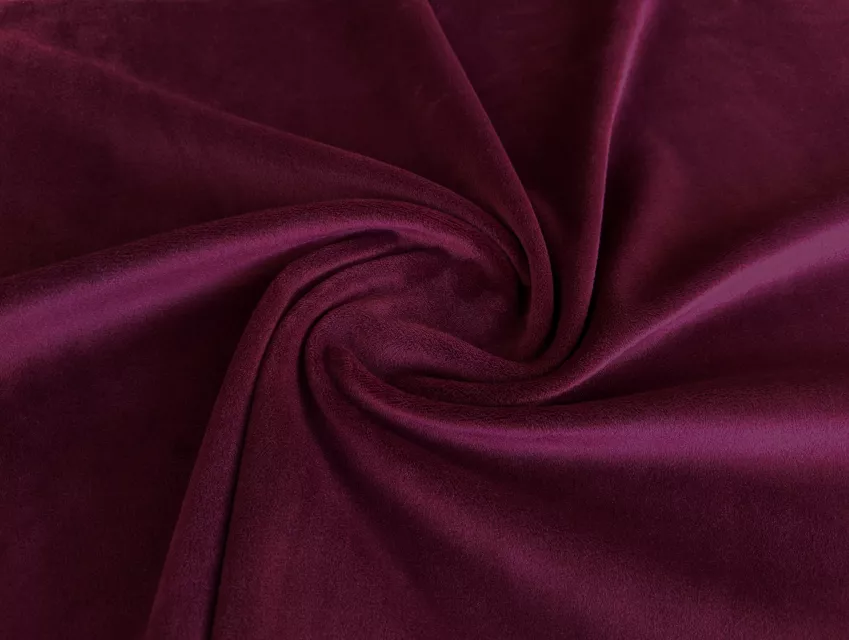 Оксамит на трикотажі плюш, бордо - фото 1 - інтернет-магазин tkani-atlas.com.ua