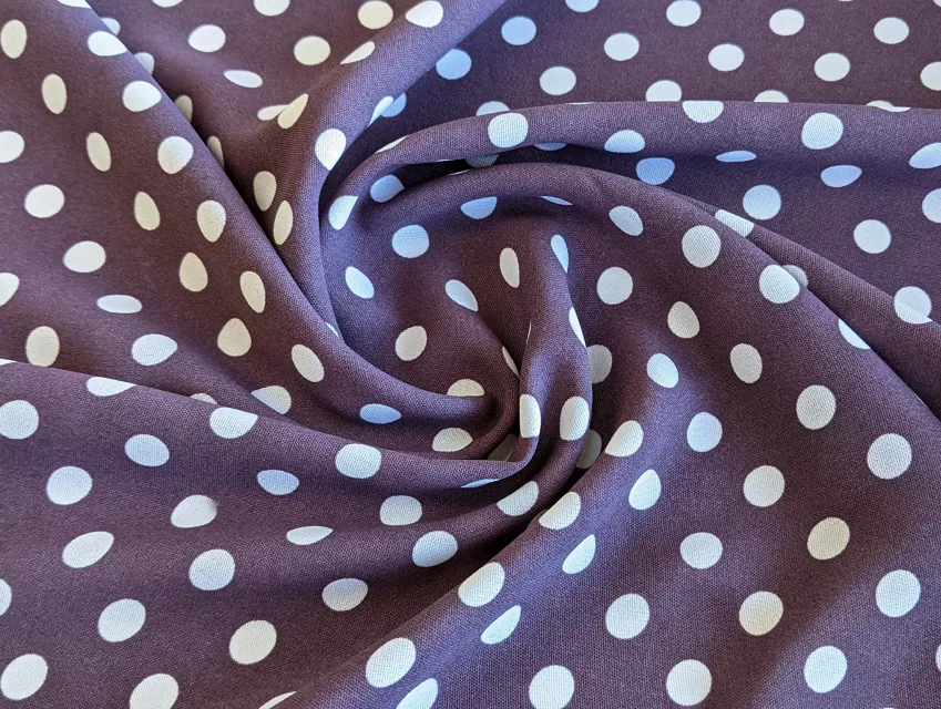 Креп Шері горох 10 мм, сливовий - фото 1 - інтернет-магазин tkani-atlas.com.ua