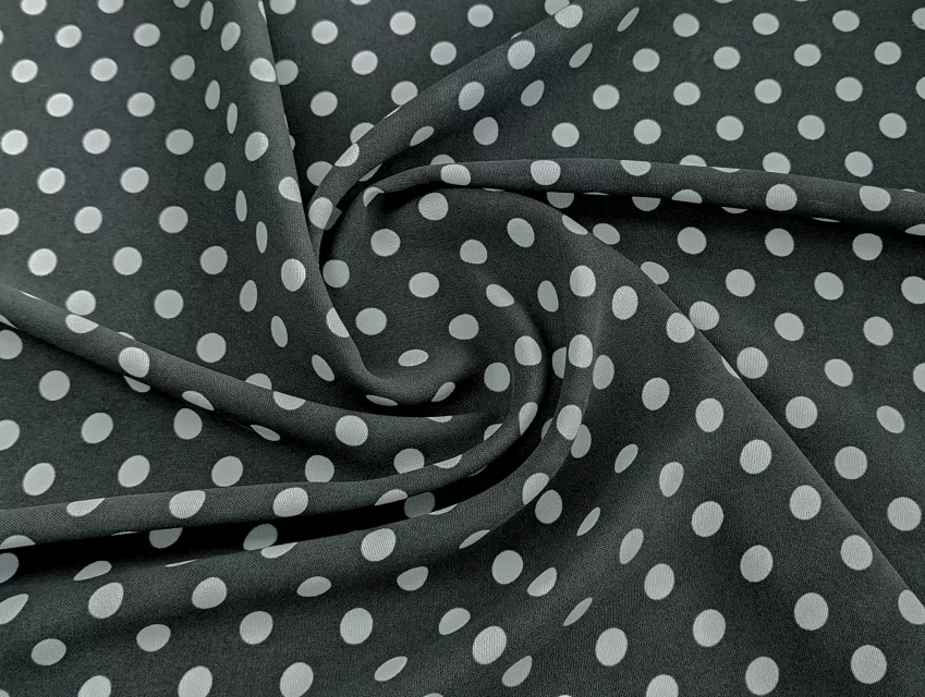 Креп Шери горох 10 мм, темно-серый - фото 1 - интернет-магазин tkani-atlas.com.ua