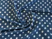 Креп Шері горох 10 мм, джинсовий синій - інтернет-магазин tkani-atlas.com.ua
