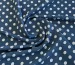 Креп Шері горох 10 мм, джинсовий синій - фото 1 - інтернет-магазин tkani-atlas.com.ua