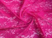 Гіпюр стрейч квітковий настрій, малиновий - інтернет-магазин tkani-atlas.com.ua
