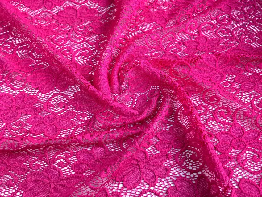 Гіпюр стрейч квітковий настрій, малиновий - фото 1 - інтернет-магазин tkani-atlas.com.ua