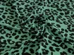 Американский креп рисунок гепард, мята - интернет-магазин tkani-atlas.com.ua