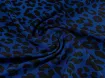 Американский креп рисунок гепард, электрик - интернет-магазин tkani-atlas.com.ua