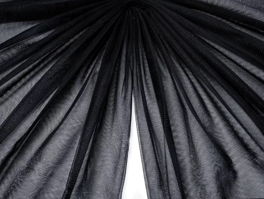 Євросітка (фатин м'який), чорний - фото 1 - інтернет-магазин tkani-atlas.com.ua