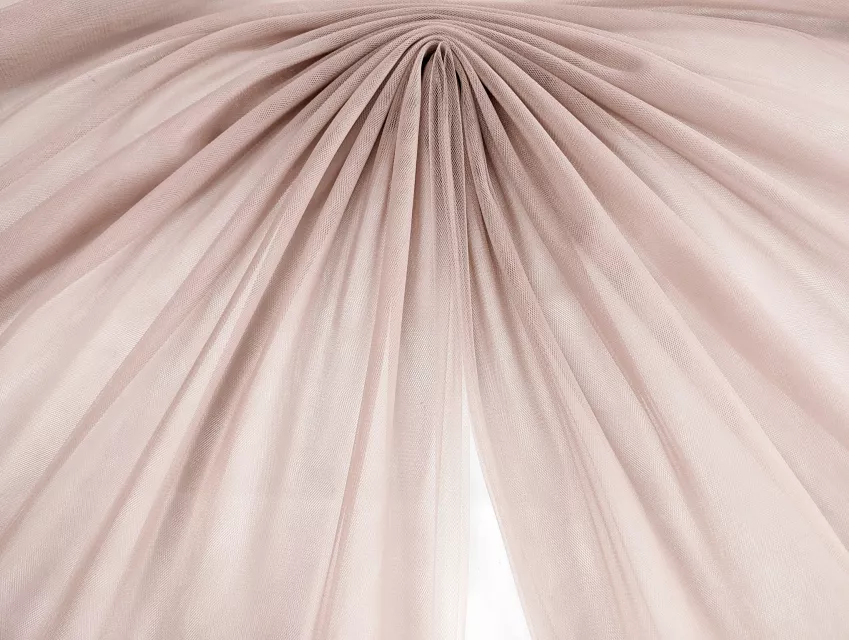 Євросітка (фатин м'який), пудровий персик - фото 1 - інтернет-магазин tkani-atlas.com.ua