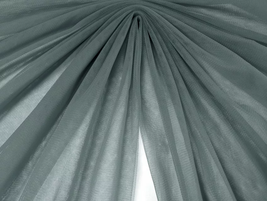 Евросетка (фатин мягкий), темно-серый - фото 1 - интернет-магазин tkani-atlas.com.ua