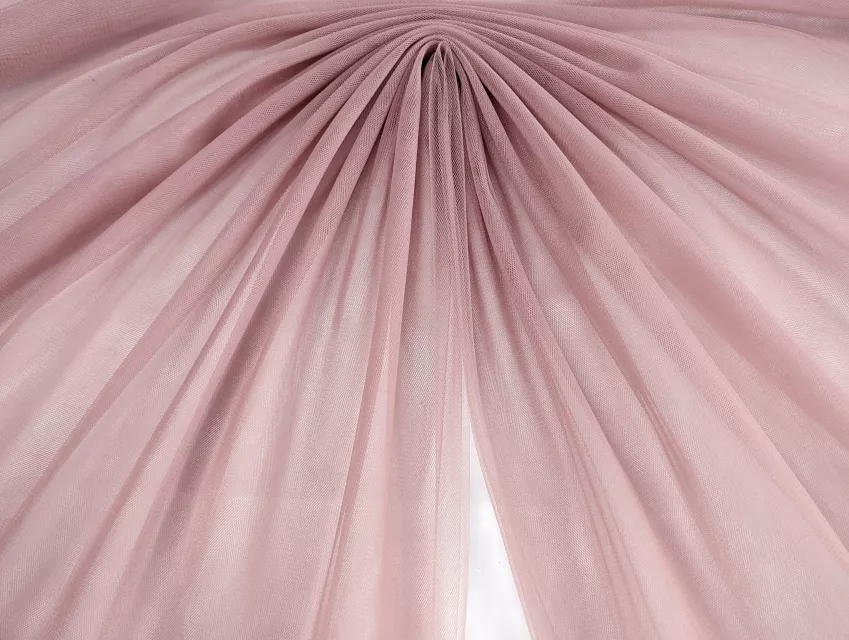 Евросетка (фатин мягкий), пудровый - фото 1 - интернет-магазин tkani-atlas.com.ua