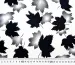 Креп шелк лиственный дуэт, молочный с черным - фото 4 - интернет-магазин tkani-atlas.com.ua